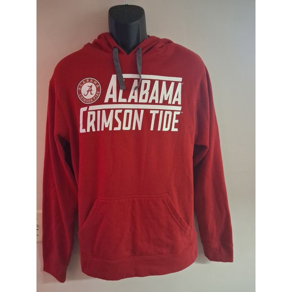 Men's Fanatics Alabama Crimson Tide Pullover Hoodie Size M EUC